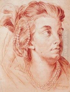 Damenportrait by Johann Veit Kauperz