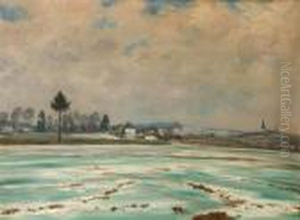 A Thawing Lake - view 1