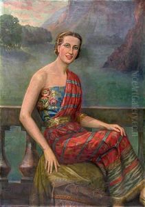 Portret Kobiety Na Tle Pejzazu, 1936 R.