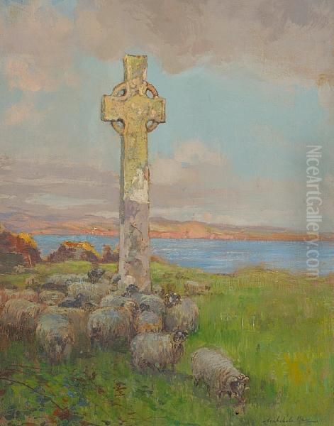 St Martin's Cross, Iona - view 1