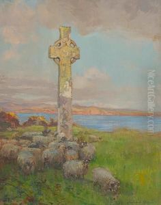 St Martin's Cross, Iona by Archibald Kay