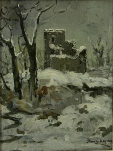 Castle Ruin In The Snow by James Kay