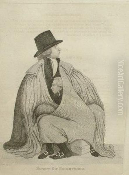 "patent For Knighthood", Published 1792; Engraving, 23x17cm: Together With A Further Twenty-eight Engravings After John Kay Depicting Judges, Barristers And Law Related Professions To Included David Downie, Mr Brodie And A Grand Clerk - view 1