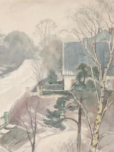 Village Scene by Jean Paul Kayser