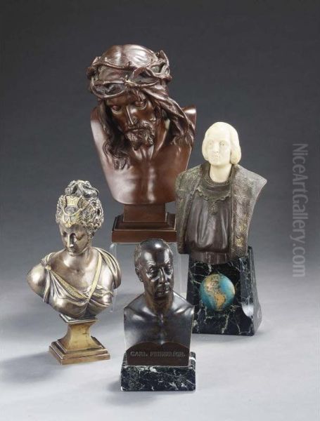 A Bronze Portrait Of Grand Duke Carl Friedrich Of Baden, Swiss School Dated 1818 - view 1