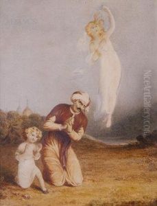 A Scene From Thomas Moore's 'lalla Rookh' by William Henry Kearney