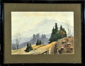 Burgruine Laubenberg Bei Stein Mit Blick Auf Den Grunten