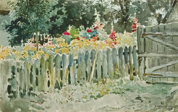 Mallows In Garden - view 1