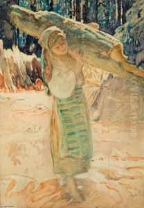 Girl From Polesie by Apoloniusz Kedzierski