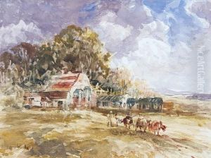 'a Midland Farm'; 'a Worcestershirelane' by John Keeley