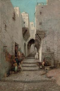 Street Sellers By The Well Street Sellers By The Well