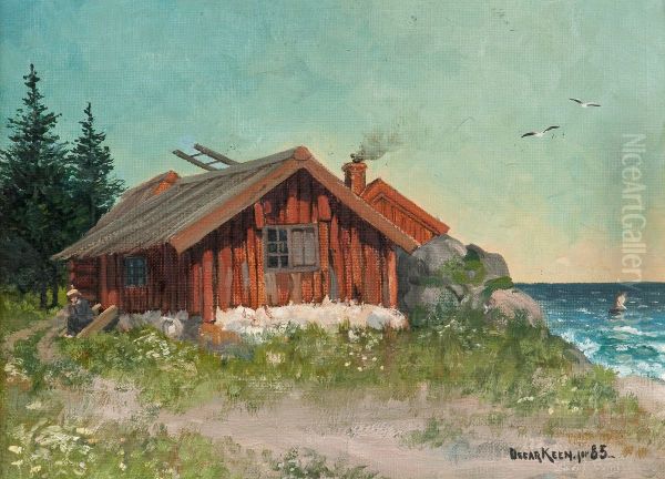 A Red Cabin - view 1