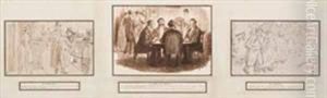 Three Original Drawings by Charles Keene