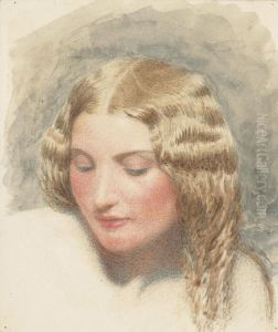 Head Study Of A Young Girl