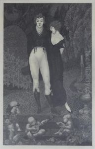 A Gentleman Doubts The Sincerity Of His Lady's Affections by Henry Eddowes Keene