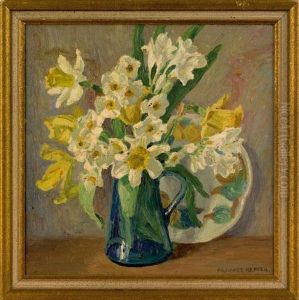 Still Life Of Daffodils In A Pitcher by Frances Keffer