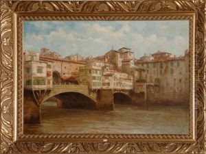 Le Ponte Vecchio Anime A Florence by Frans Kegeljan