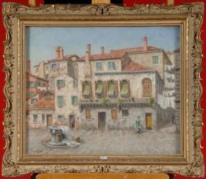 Place Animee A Venise by Franz Kegeljan