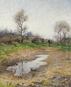 Wanderer Nach Dem Regen. by Carl Kehr