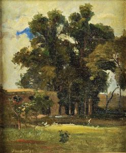 Paisagem Com Arvoredo by Alfredo Keil