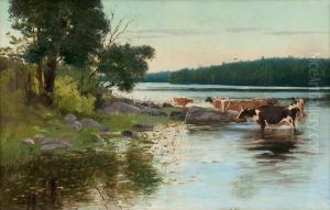 Viewover The Lake by Sigfrid August Keinanen