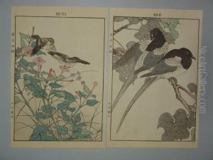 Serie Des Oiseaux Aux Quatre Saisons by Imao Keinen