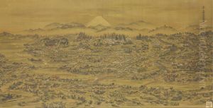Panoramic View Of Edo by Kuwagata Keisai