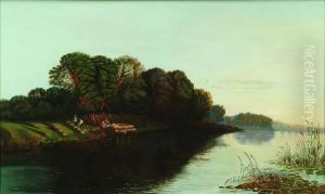 Haymakers On The Banks Of A River