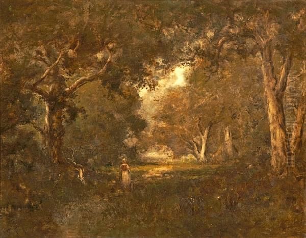 Forest Clearing With A Figure - view 1