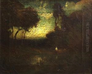 Figure By A Pond