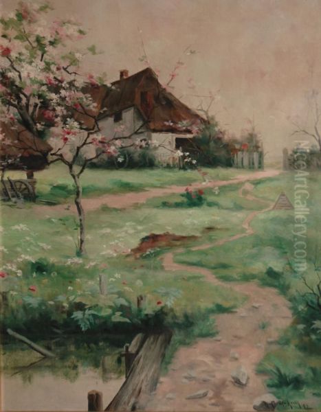 Landscape With A Flowering Tree - view 1