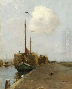 Moored Ships by William Castle Keith
