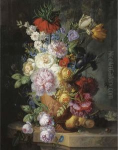 Roses, Parrot Tulips, An Iris