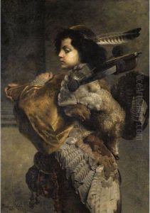 Jagender Jungling (young Hunter) by Ferdinand Keller