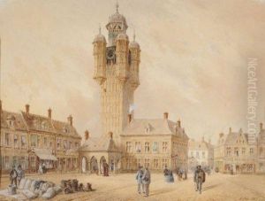 Le Beffroy De Bergues by Nicolas Joseph Kellin