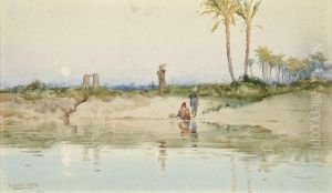 Water Carriers On The Banks Of The Nile by Robert George Talbot Kelly