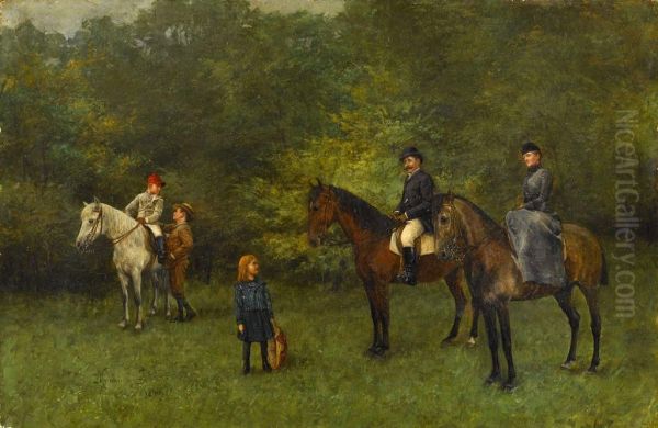 Setting Off For A Horse Ride - view 1