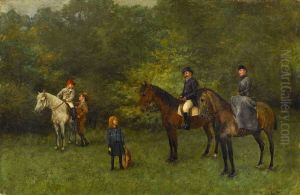 Setting Off For A Horse Ride by Jeno Kemendy