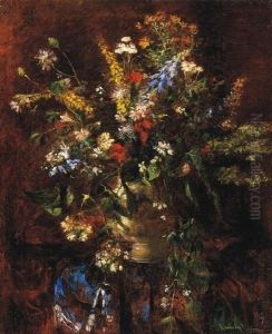 A Bunch Of Wild Flowers by Jeno Kemendy
