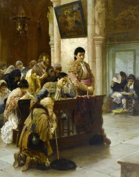Prayer Before The Bull Fight - view 1