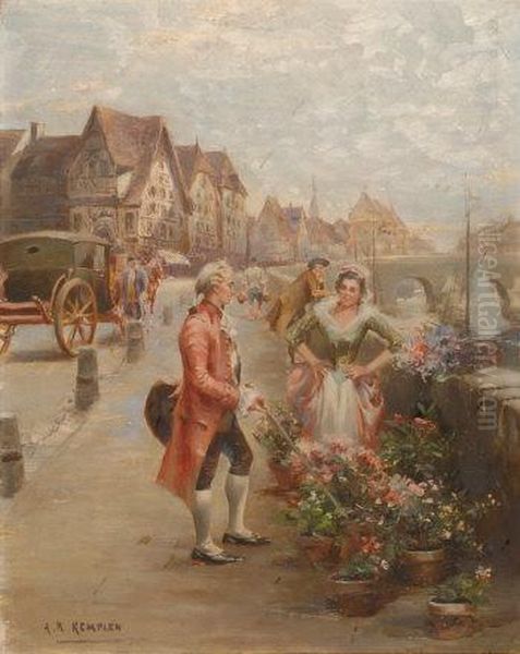 British. The Flower Seller - view 1