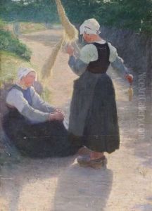 Two Brittany Girls by William Sergeant Kendall