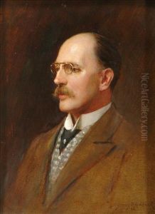 Portrait Ofa Gentleman, Believed To Be Frank Holm Esq by Sydney Percy Kendrick