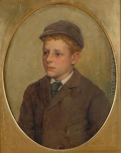 Portraits Of A Lady, A Gentleman And Their Son by Charles Napier Kennedy