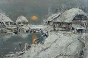 Farm Scene, Winter by William Kennedy