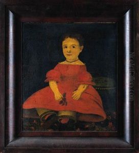 Portrait Of A Girl In A Red Dress Portrait Of A Girl In A Red Dress