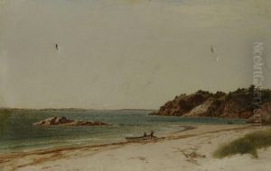 Study For View Of The Beach At Beverly, Massachusetts by John Frederick Kensett