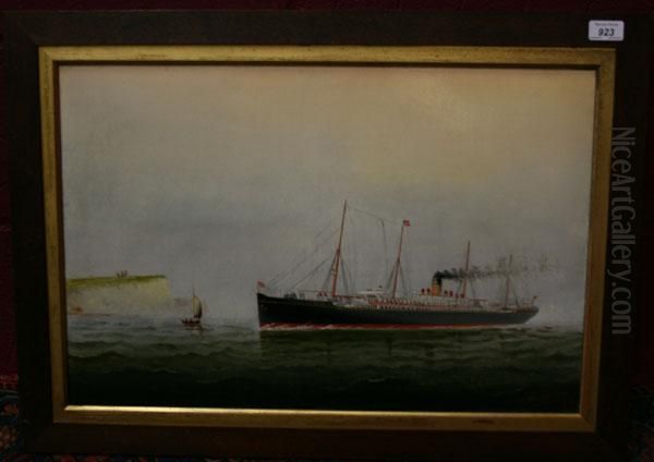 Study Of White Star Line Steamship, 
The Gothic - view 1