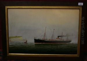 Study Of White Star Line Steamship, 
The Gothic