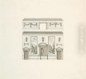 Architectural And Decorative Design For The Interior Of Houghton Hall, Norfolk by William Kent